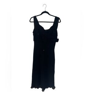 Vintage Lapis Black Sheath Cocktail Dress